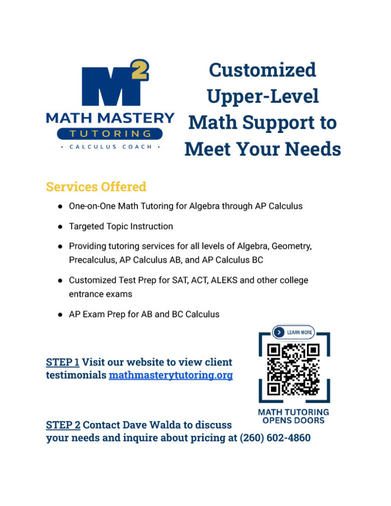 Math Mastery Tutoring